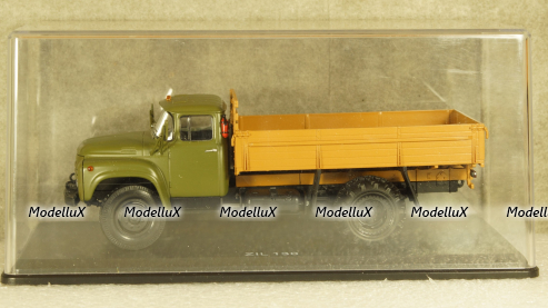 Зил-130 на арочной резине, сельхоз вариант, хаки/коричневый, TruckTyr 1:43