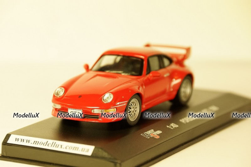 Porsche 911 GT2 1996, red. HF9228S, E1WB, High Speed 1:43