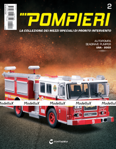 SEAGRAVE PUMPER AUTOPOMPA USA 2003, Pompieri Italy collection #2 1:43