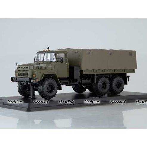 Краз-260 бортовой с тентом, 1979, хаки, SSM1323, SSM 1:43