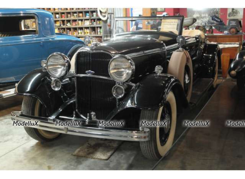 Ford Lincoln KB schwarz, Verdeck geöffnet 1932, SUN6168, SunStar 1:18