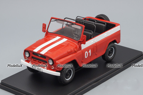 УАЗ-469Б Пожарный, Легендарные Советские Автомобили №64, Hachette 1:24