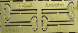 Фототравление Тормозные суппорта Brembo, EM-209