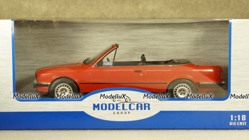 BMW 325i (E30) Convertible red, MCG18151, MCG 1:18