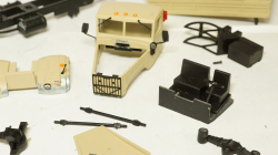 Краз 255 борт, песочный, на запчасти, Саратов 1:43