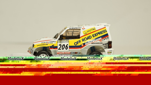 Mitsubishi Pajero #206 RALLY PARIS DAKAR 1998, Skid 1:43