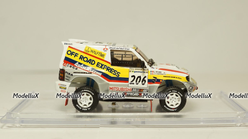 Mitsubishi Pajero #206 RALLY PARIS DAKAR 1998, Skid 1:43