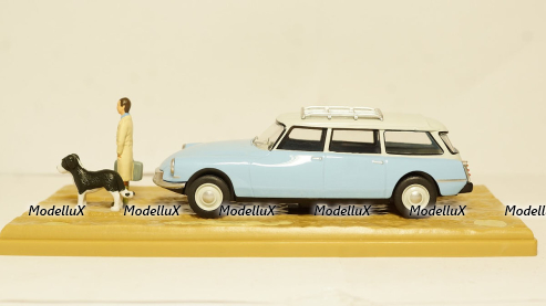 Citroen ID 19 Break vet lightblue/creme, Atlas 1:43