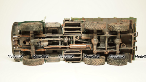 ЗИЛ 131 бортовой со следами эксплуатации, Modellux 1:43