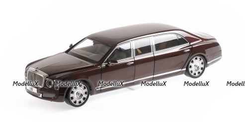 Bentley Mulsanne Grand Limousine By Mulliner 2017 Light Claret Over Claret, ALM830603, Almost Real 1:18
