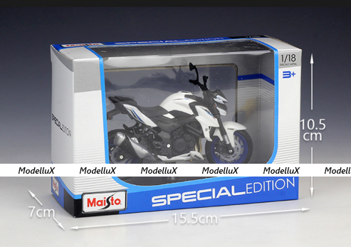 Suzuki GSX-S750 ABA, white/black, Maisto 1:18