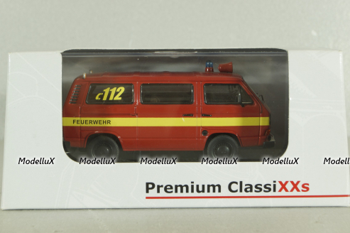 Volkswagen T3a Feuerwehr, 11406, Premium Classixxs 1:43
