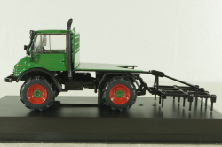 Mercedes Unimog U406 1977, green, Тракторы: история, люди, машины №137, Hachette 1:43