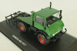 Mercedes Unimog U406 1977, green, Тракторы: история, люди, машины №137, Hachette 1:43