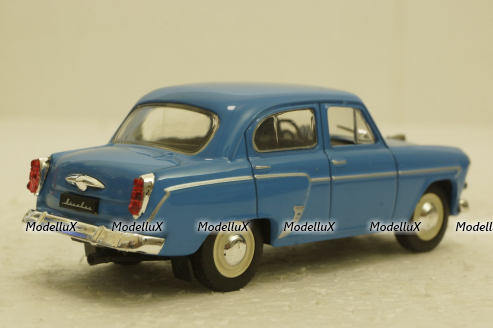 Москвич-407, голубой,  Автолегенды СССР №1, 1:43