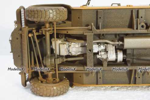 Land Rover Defender 110 Rally Camel Trophy 1993 Dirty Version, ALM810309, Almost Real 1:18