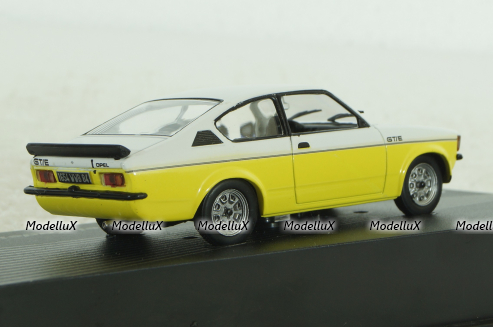 Opel Kadett C GT/E 1977 white/yellow, OPC010, Opel Collection #10 1:43