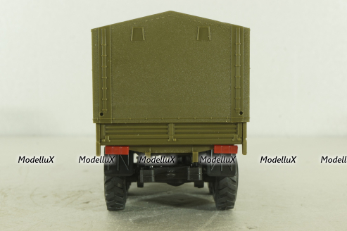 Камаз-43105 с тентом, поворотный мост, хаки, Элекон 1:43