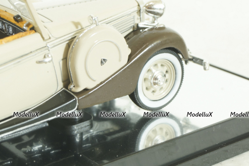 Maybach SW38 Cabriolet (open) Spohn 1937, beige, 43705, Signature Model 1:43