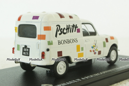 Renault R4 Van Fourgonnette Pschitt 1962, Hachette 1:43