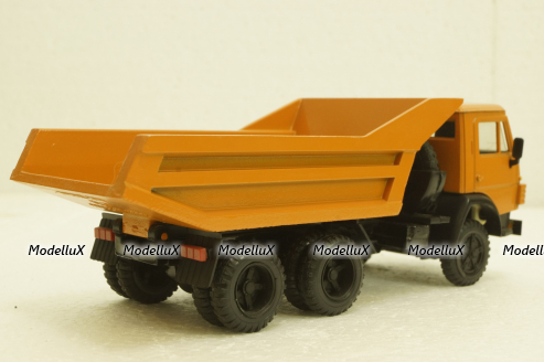 Камаз-5511, самосвал, горизонтальные ребра, оранжевый, Элекон  1:43