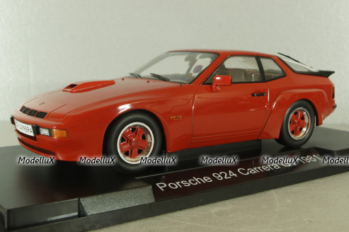 Porsche 924 Carrera GT 1981, red with red wheels, MCG18302, MCG 1:18
