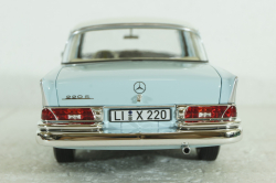 Mercedes 220S, W111, 1965, light blue, 183920, Norev 1:18