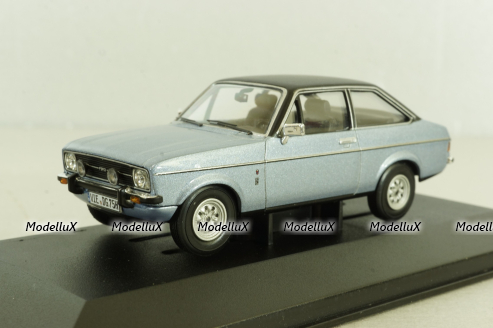 Ford Escort MK2 1.3 Ghia, Silver, WA12607B, Vanguards 1:43
