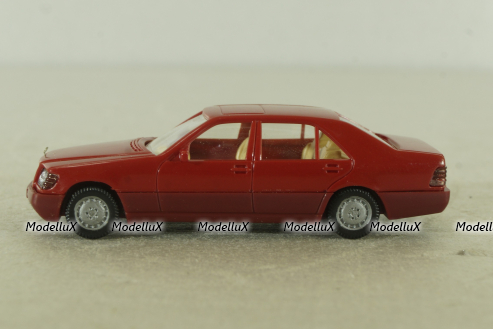 Mercedes 500 SEL (W140) 1991, red, 15801, Wiking 1:87