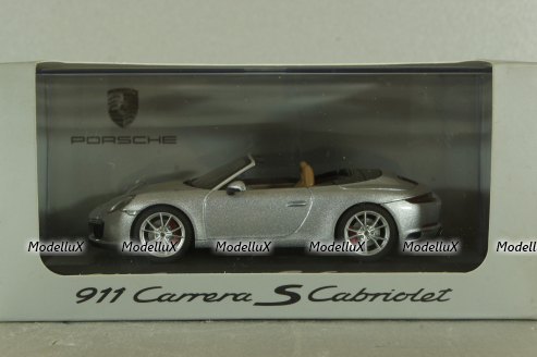 Porsche 911 (991) Carrera S Cabriolet, silver, WAP0201260G, Herpa 1:43