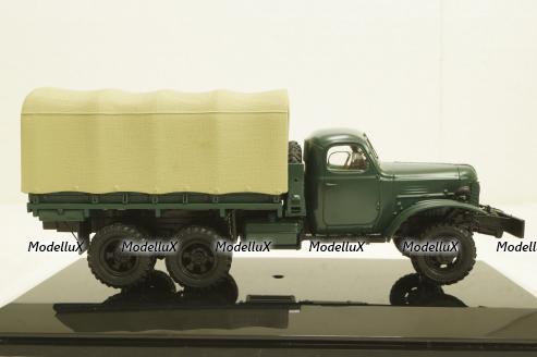 Зис-151 бортовой  с тентом, 1951г, зеленый, 115101, DiP Models 1:43