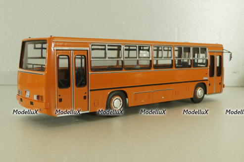 Ikarus-260.27  1985 автобус с планетарными дверьми, оранжевый, Modellux 1:43