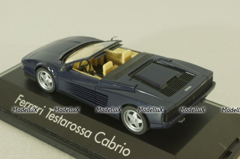 Ferrari Testarossa Cabriolet 1984, blue, Herpa 1:43