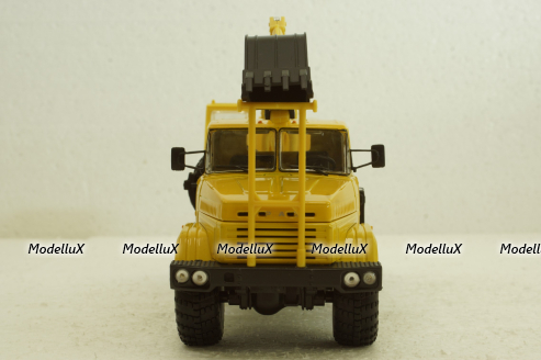 Краз-6322 ЭО-4421А Экскаватор, жовтий, Н744, Наш Автопром 1:43