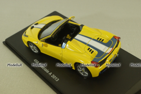 Ferrari 458 Speciale A 2013, yellow, Altaya 1:43