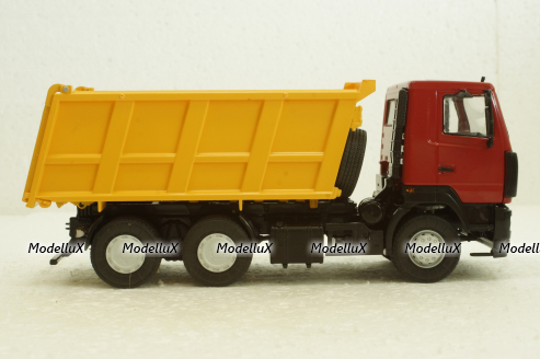 Маз-6501 самоскид, червоний/жовтий, 101265, АвтоИстория 1:43