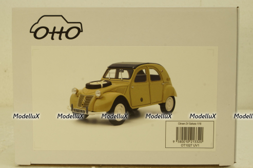 Citroen 2cv Sahara, jaune panama, OT1027, OttO 1:18
