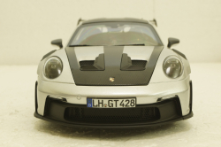 Porsche 911 GT3 RS, GT-Silvermetallic, 2022, 187366, Norev 1:18