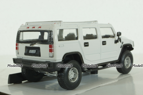 Hummer H2, белый, Cararama 1:43
