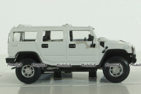 Hummer H2, белый, Cararama 1:43