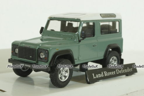 Land Rover Defender 90, green, Cararama 1:43 Уценка!
