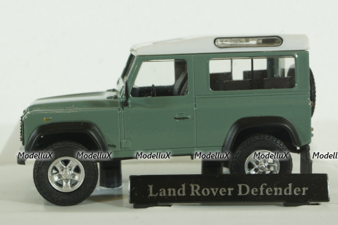 Land Rover Defender 90, green, Cararama 1:43 Уценка!