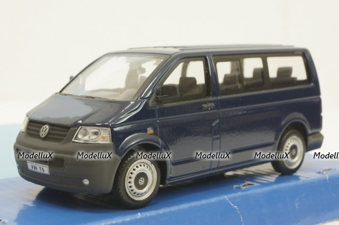 Volkswagen T5 Caravella  blue, Cararama 1:43