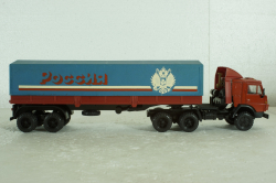 Камаз-5410 с полуприцепом с тентом , Элекон  1:43