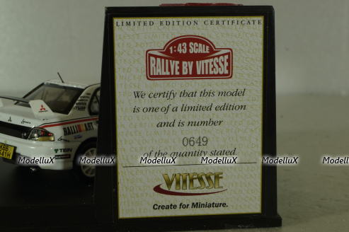 Mitsubishi Lancer Evolution IX #1 Champion African Rally 2008, H.Miyoshi/H.Ichino, 43404, Vitesse 1:43