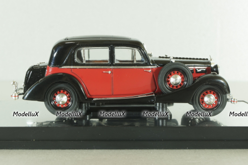 Maybach SW38 Hard top Spohn (Closed) 1935, black/red, 43702, Signature Model 1:43