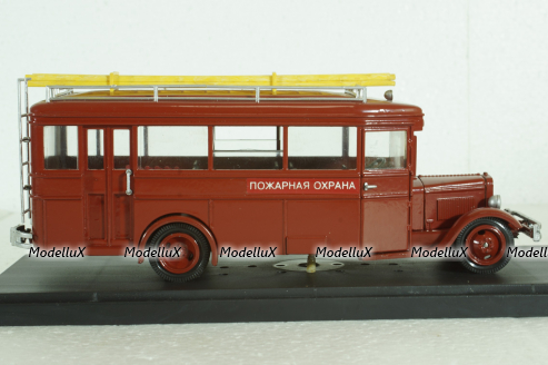 Зис-8 автобус, пожарный, Miniclassic 1:43 Металл!