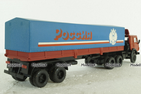Камаз-5410 с п/прицепом с тентом , Элекон 1:43