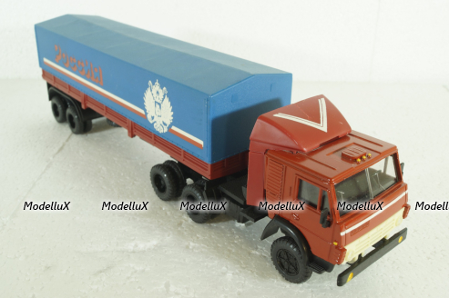 Камаз-5410 с п/прицепом с тентом , Элекон 1:43