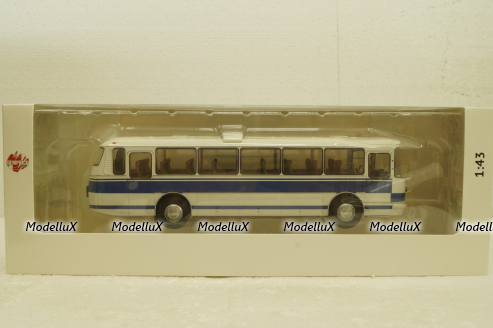 ЛАЗ-699Р (1981), бело/голубой, DEMPRICE 1:43 